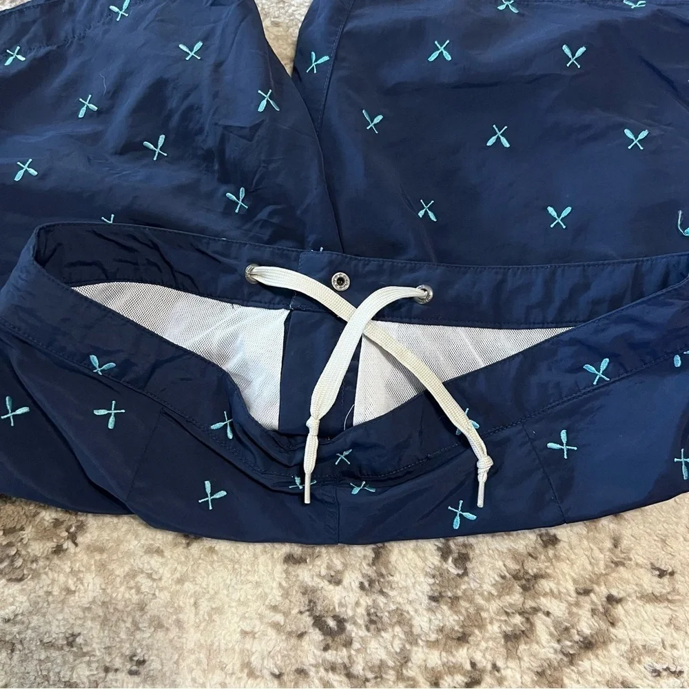 Boto Aruba 8.5” Navy Blue Paddles Swim Trunks size 32